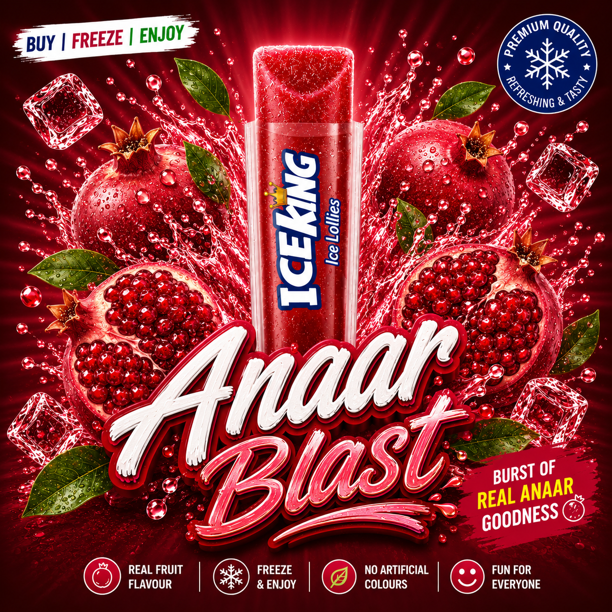 Juicy ANAAR Ice Lollies (Pack of 20 Pcs)